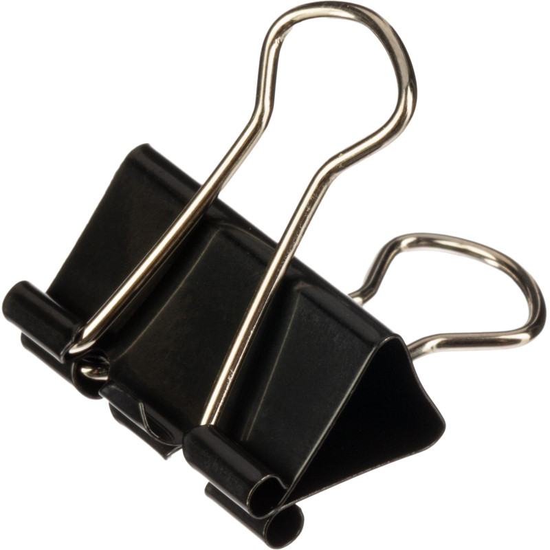 Зажимы для бумаг ассорти (19мм,25мм,32мм), 12шт/уп Attache, пласт.бокс