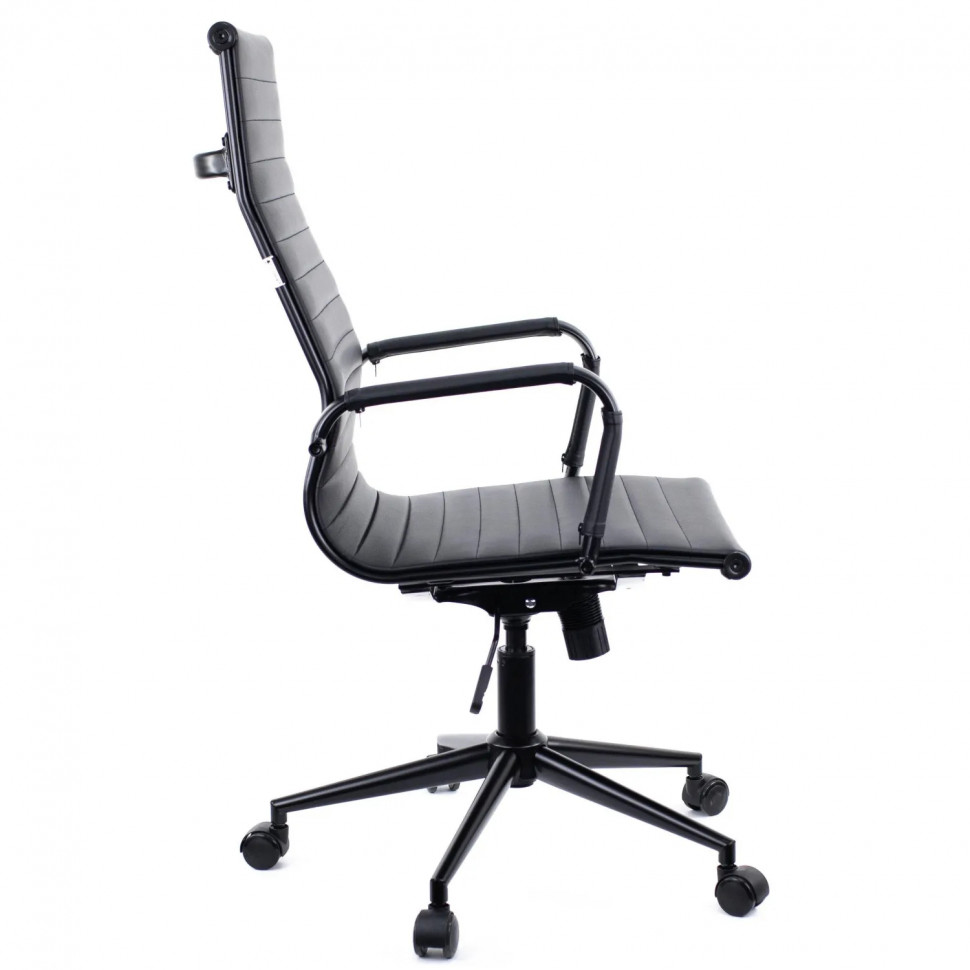 Кресло 0MX_EV_Everprof Rio Black T экокожа черный, металл