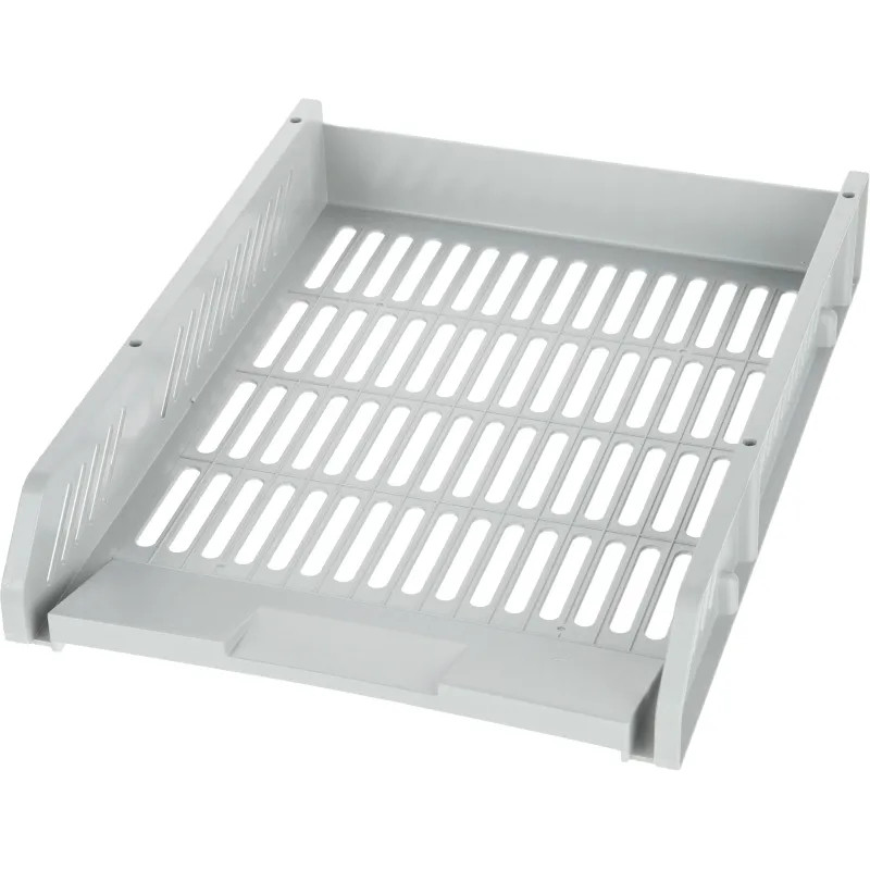 Лоток горизонтальный для бумагDeli E9209 набор 3шт на металл.стерж серый