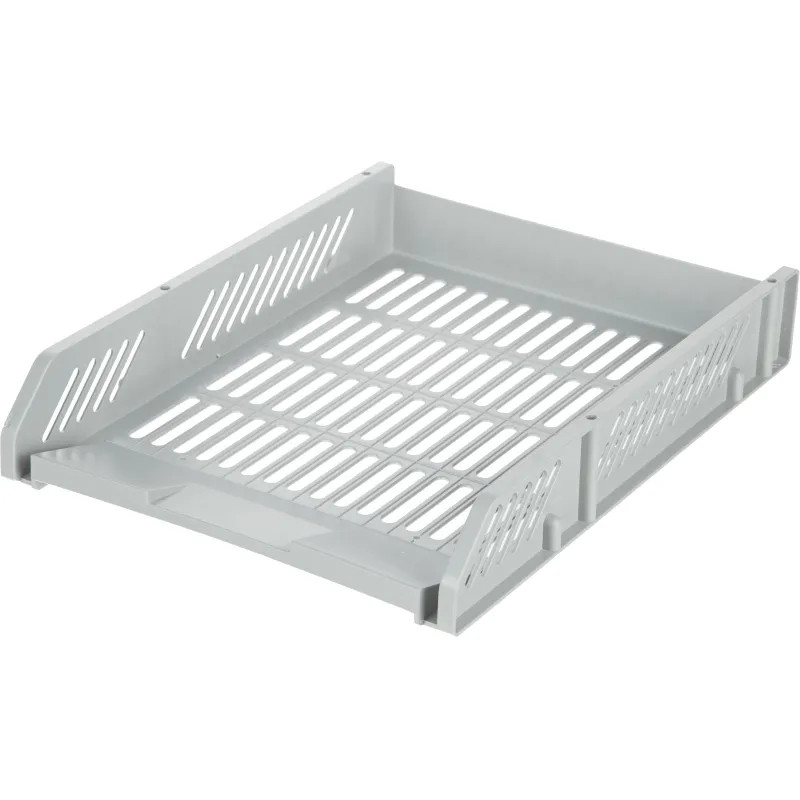 Лоток горизонтальный для бумагDeli E9209 набор 3шт на металл.стерж серый