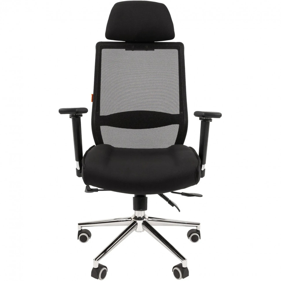 Кресло VT_CHAIRMAN 555 LUX ткань TW черный хром