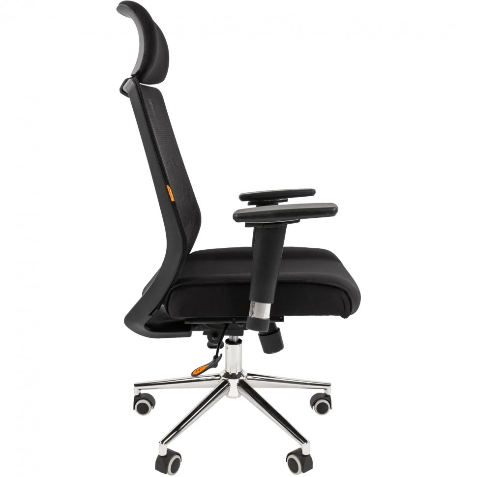 Кресло VT_CHAIRMAN 555 LUX ткань TW черный хром