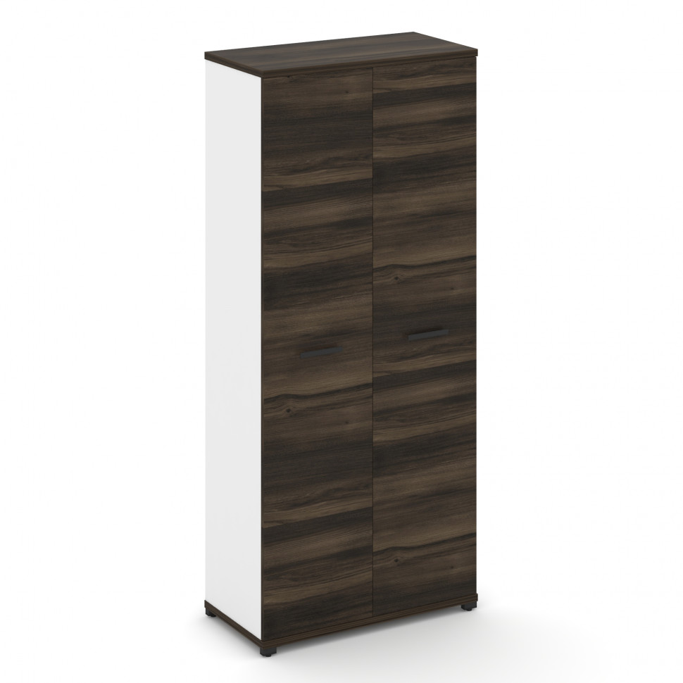 Concept Шкаф 1 широкая секция, 5 ниш CN.STS-518 B Дуб Мали/Белый Бриллиант/Металл Черный 836*420*192