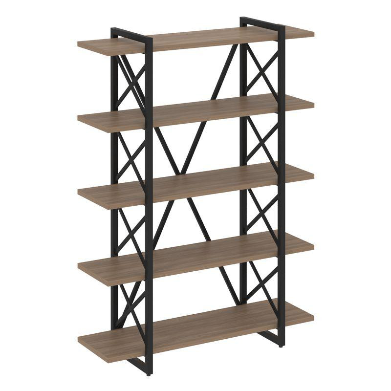 Loft Стеллаж на рег. опорах-5 полок VR.L-MST.O-5.8V Дуб Аризона/Металл Черный 1200*400*1650