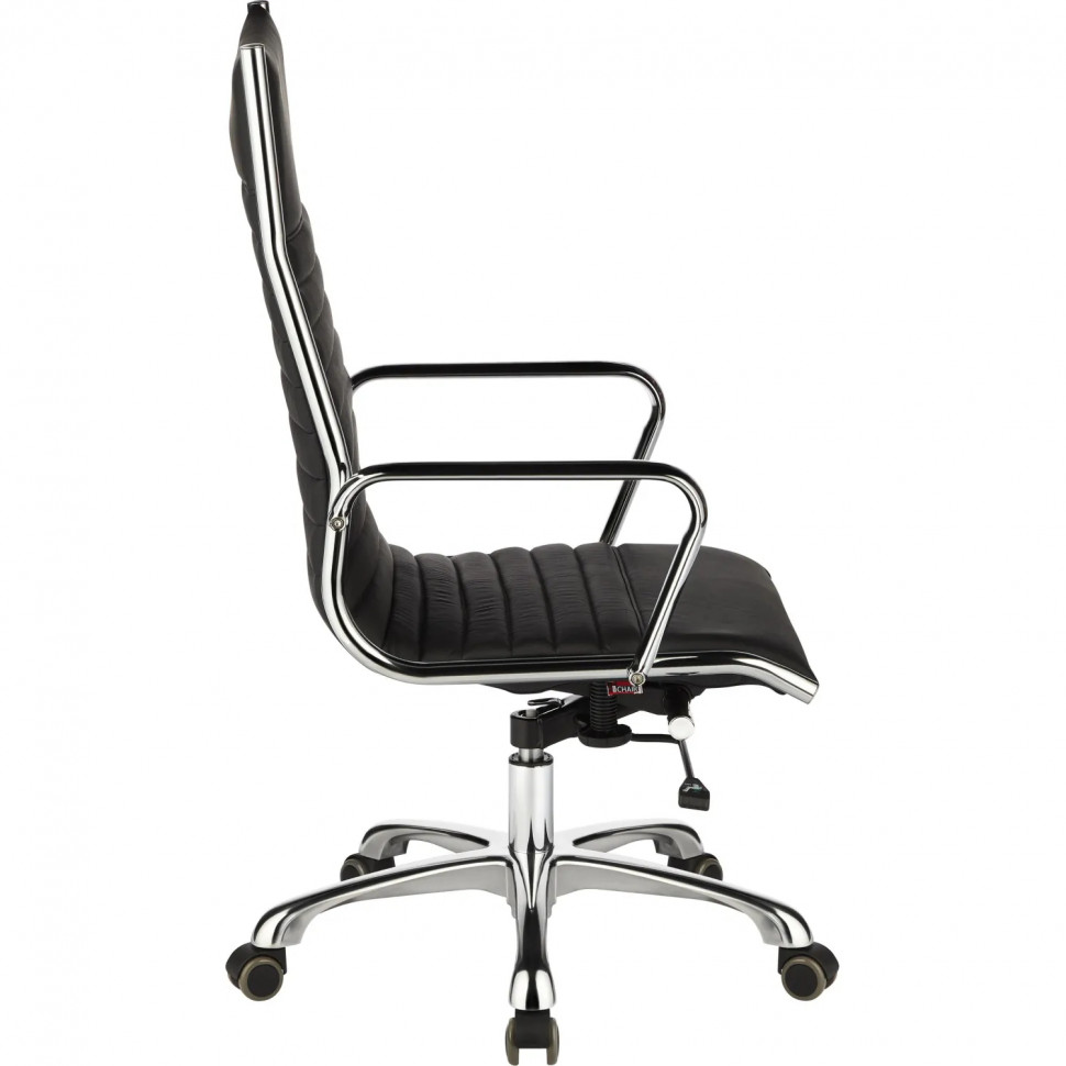 Кресло BN_Jl_Руководителя EChair-704 TL кожа черная, хром
