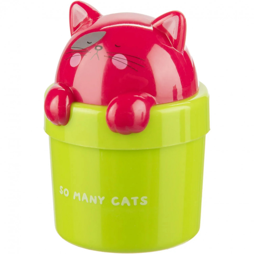 Точилка M&G So Many Cats, 1 отверстие, с контейнером, в ассорт, для детей