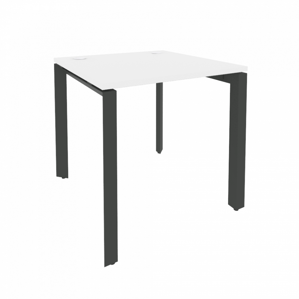 Onix Стол рабочий на П-образном м/к O.MP-SP-0.8 Белый Бриллиант/Металл Антрацит 780*800*750