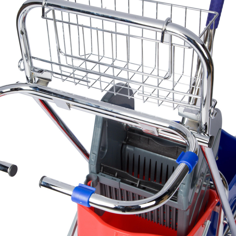 Тележка уборочная с отж. прессом Luscan Prof 2х17л 118,5x40x100,5см