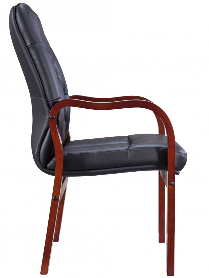 Кресло Everprof Monaco Wood (Монако Вуд) CF Экокожа Черный