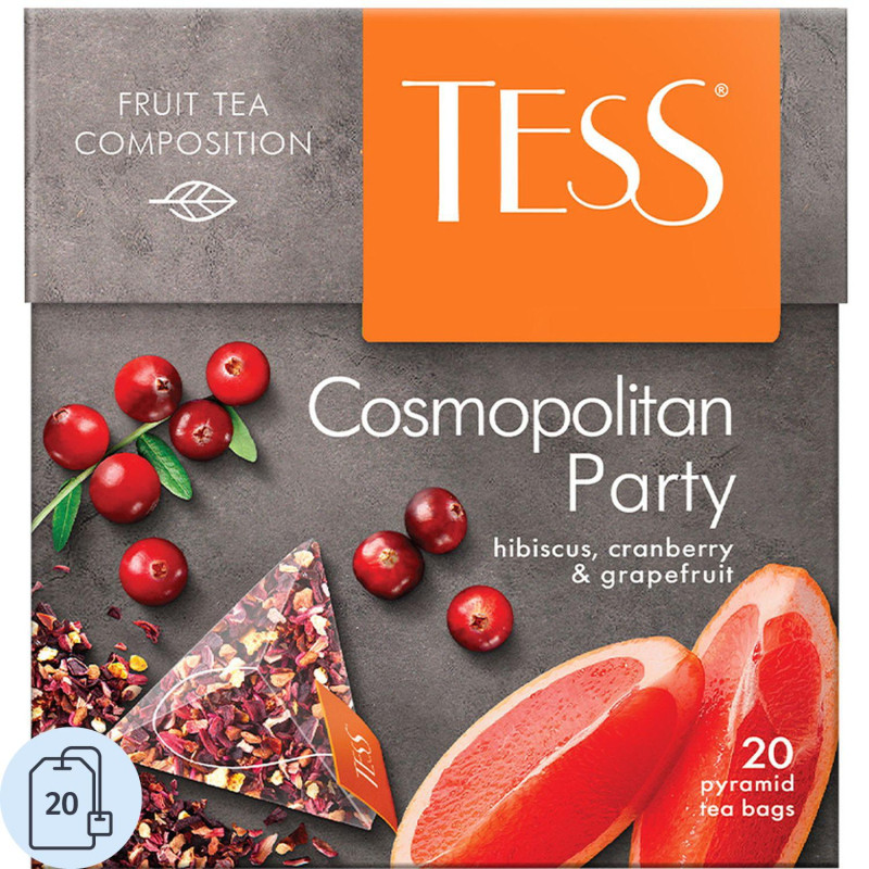 Напиток фруктовый Tess Cosmopolitan Party, 20х2гр
