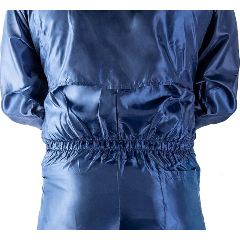 Комбинезон многоразовый защитный с капюшоном JetaSafety JPC75b синий р.М