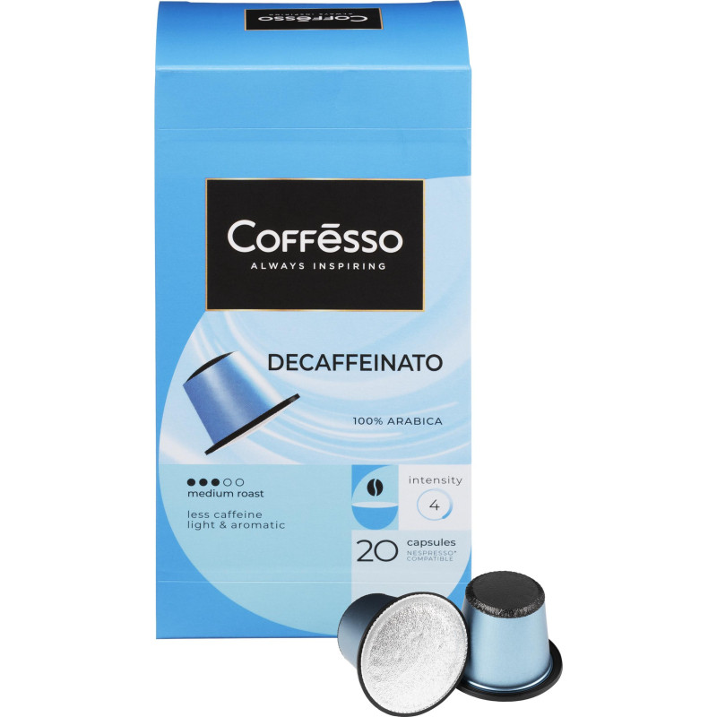 Кофе в капсулах Coffesso Decaffeinato, 20шт 101475