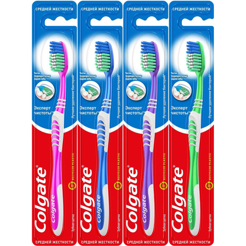 Зубная щетка COLGATE Эксперт Чистоты средняя жест FVN52149