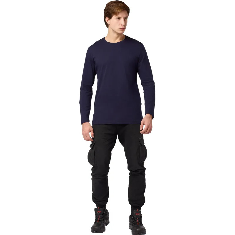 Футболка (160 г.) с длинным рукавом т.-син.(XL)